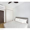 Park Place Residence by Design Neu | Product Seen: [Ascot Bed Frame with Headboard(Queen) & Regular Mattress (Firm) from ‘Baton Sleep’]